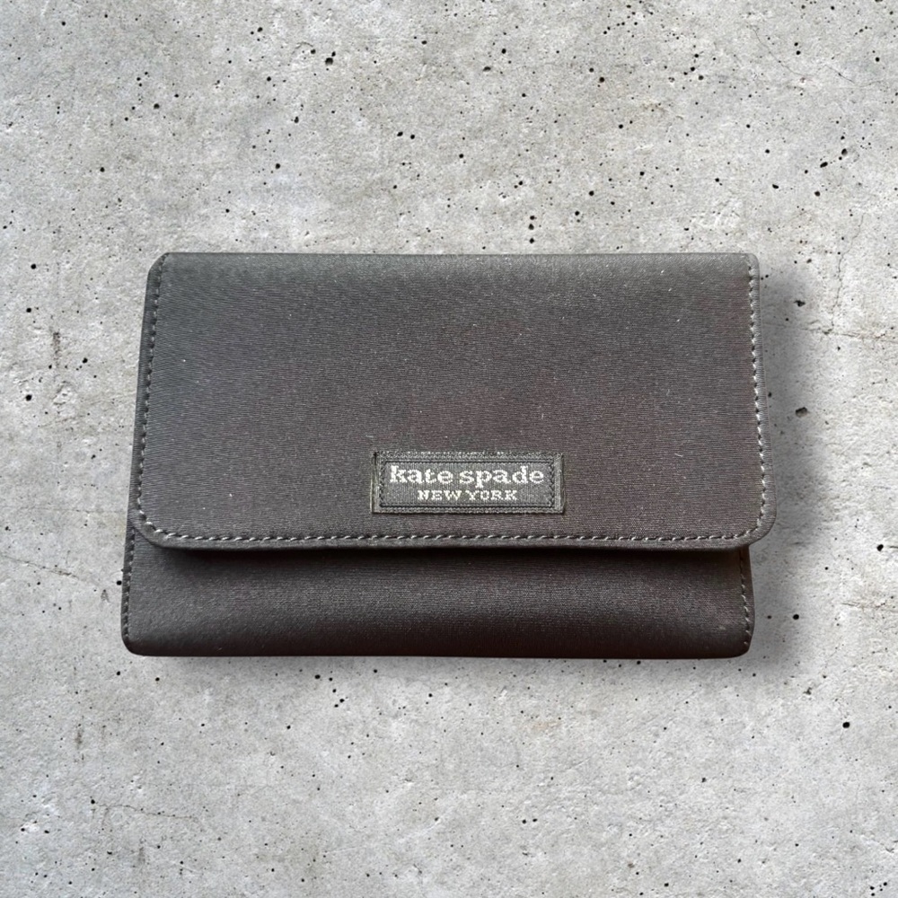 Kate Spade Black Trifold Card Holder Walet